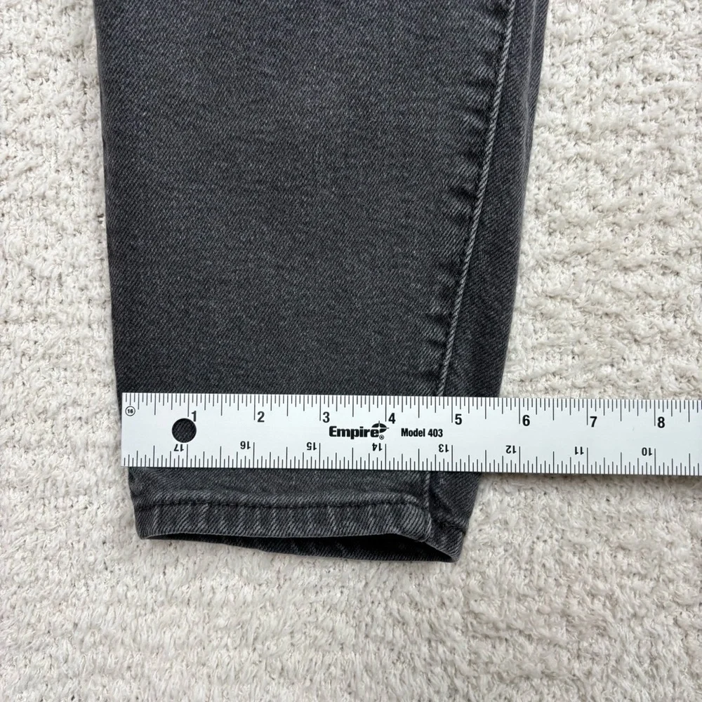Levis Silvertab Jeans Womens 27 Black Mom Jean‎ High Rise Barrell Zip Fly Denim